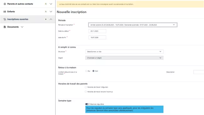 Guichet - Inscription